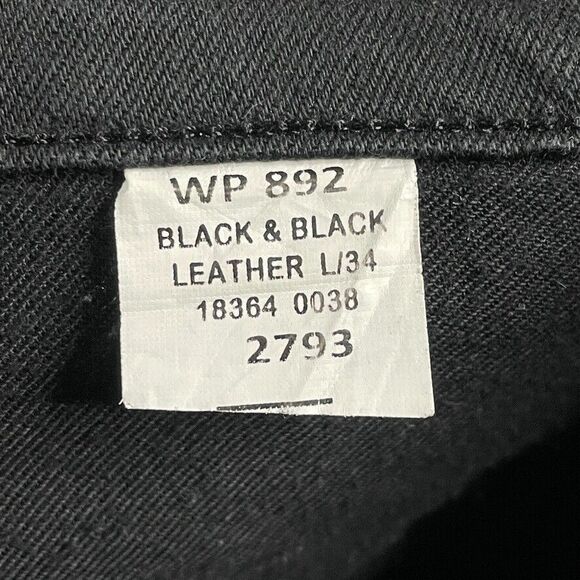 Levis Jeans Mens 34x34 Black 511 Slim Fit Stretch Red Loop Denim Casual - Picture 5 of 16